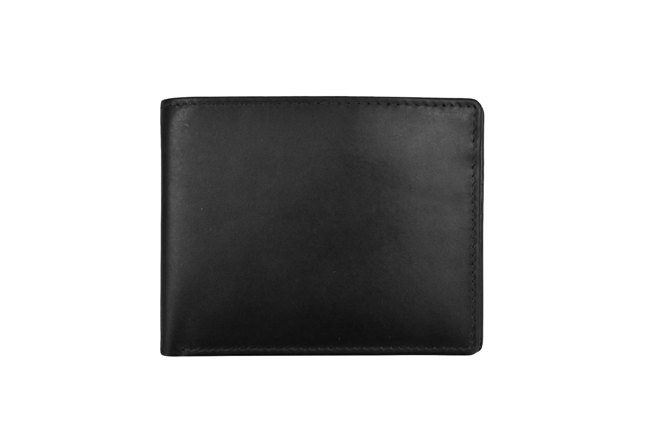ili New York Leather Bifold Wallet w/ ID and RFID