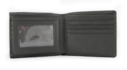 Osgoode Marley Leather RFID Security Passcase Bifold Wallet Black