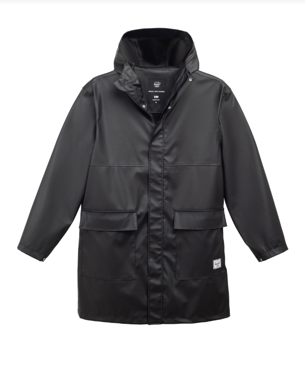 Herschel Long Classic Rain Jacket Men's Black