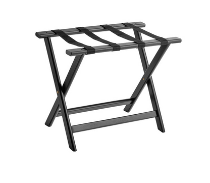 Lancaster Table & Seating Walnut Wood Folding Luggage Rack - In-Store Pickup Only