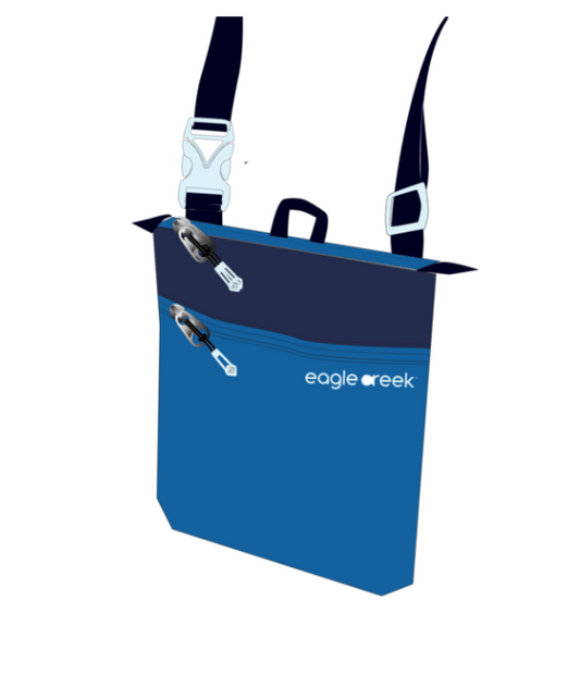 Eagle Creek Stash Neck Pouch-$24.95 Aziome Blue Grey