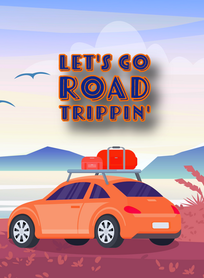 Lieber's Luggage Lab Greeting Cards- Vacation Collection Road Trippin