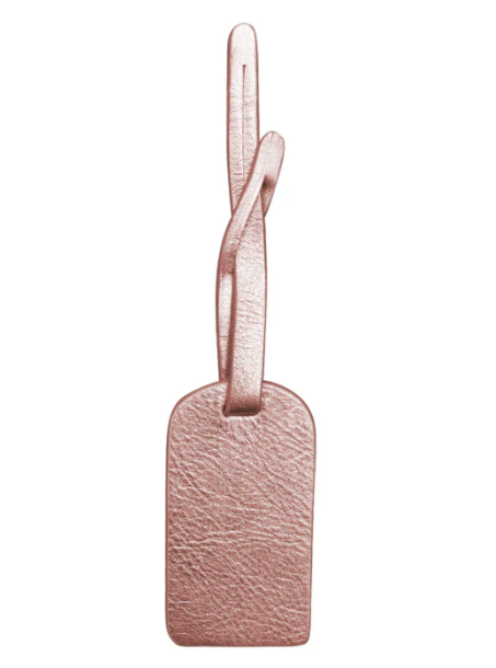 Leather Hangtag Bag Charm with Free Monogram