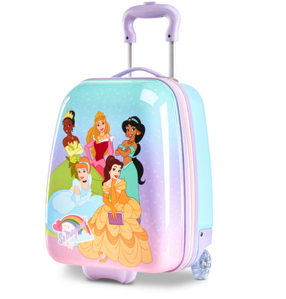 Disney Characters Kids 2-Wheeled Hardside Carry-On Princesses