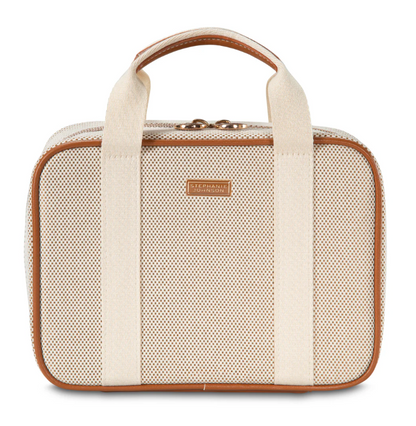 Stephanie Johnson ML Traveler Cosmetic/Toiletry Bag Tropea Ivory