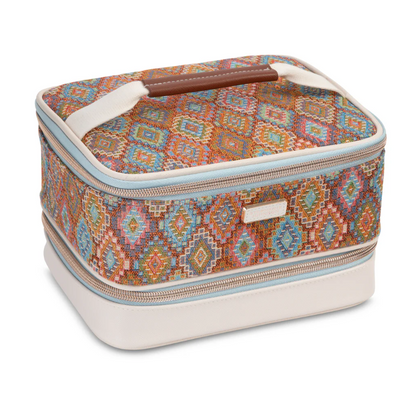 Stephanie Johnson Jenny Train Case/Toiletry Bag Bodrum Kilim