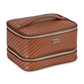 Stephanie Johnson Jenny Train Case/Toiletry Bag Rosewood Cognac