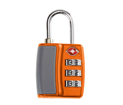 TSA Accepted Combination Luggage Locks Orange