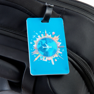 Smooth Trip Luggage Tag - Rubberized World