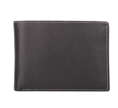 Dopp® Leather Regatta RFID Double ID Credit Card Billfold Wallet Brown
