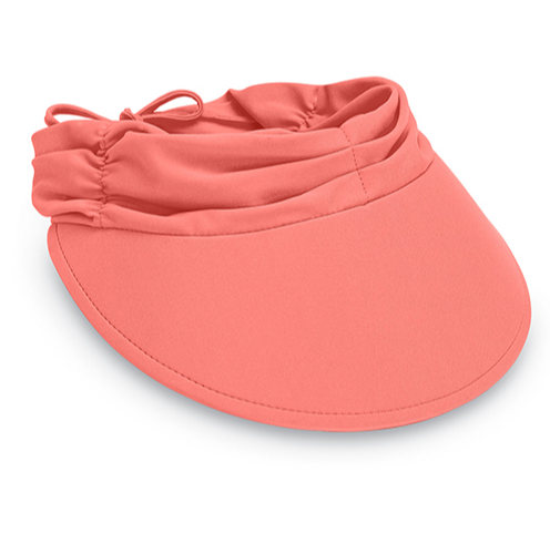 Wallaroo Packable Hat - Aqua Visor Coral