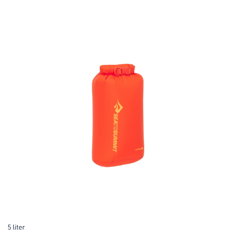 Sea to Summit Lightweight Dry Bag Spicy Orange 5 Liter