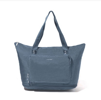 Baggallini Carryall Expandable Packable Tote w/ Trolley Sleeve Mist