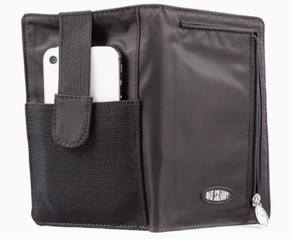 Big Skinny Rfid Blocking Plus Sized Myphone Bifold Wallet Black