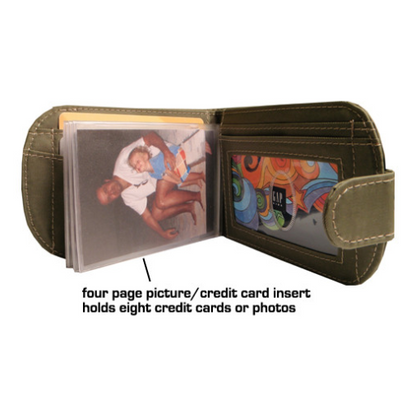 Big Skinny Card/Photo Insert for Bifold Wallet (wallet NOT included)