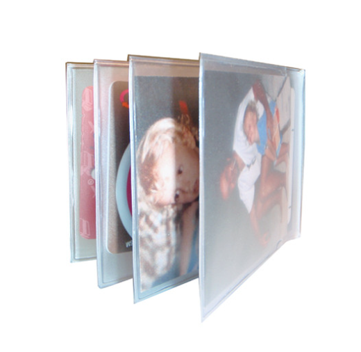 Big Skinny Card/Photo Insert for Bifold Wallet (wallet NOT included) Clear