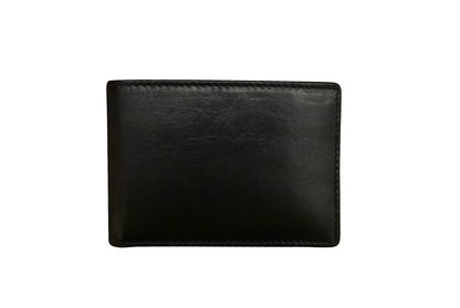 ili New York Leather Compact Bifold with Left Flip and RFID