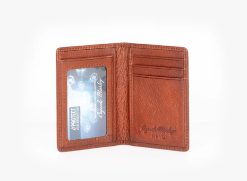 Osgoode Marley RFID ID Card Case Leather Wallet- 1220 Brandy