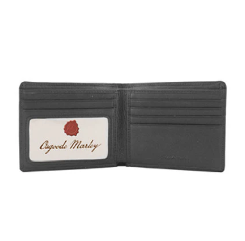 Osgoode Marley Leather RFID Hidden Billfold Bifold Wallet Black