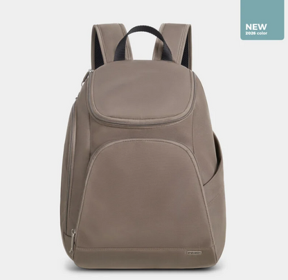 Travelon Anti-Theft RFID Classic Backpack Security Travel Backpack Hazelnut