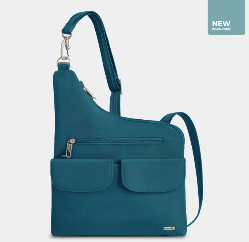 Travelon Anti-Theft RFID Classic Crossbody Teal