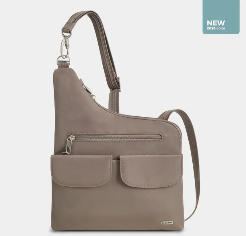 Travelon Anti-Theft RFID Classic Crossbody Hazelnut