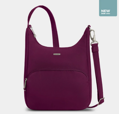 Travelon RFID Anti-Theft RFID Classic Essential Security Crossbody Burgundy