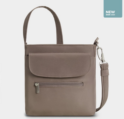 Travelon RFID Antitheft Shoulder Crossbody Hazelnut