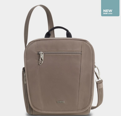 Travelon RFID Anti-Theft Classic Tour Crossbody Hazelnut