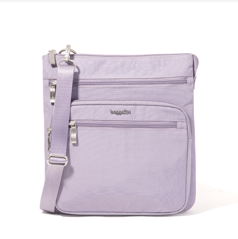 Baggallini Out And About RFID Crossbody Lilac