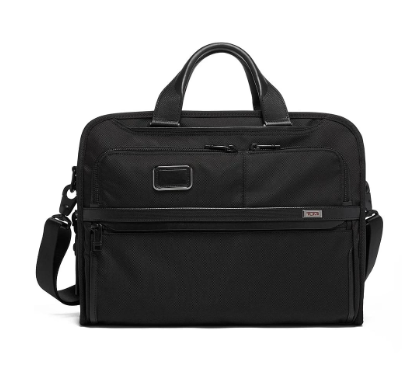 TUMI Alpha Organizer Portfolio Brief Black
