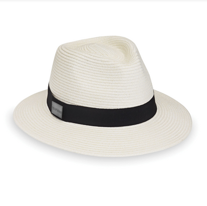 Wallaroo Packable Hat- Carkella Fairway Fedora UPF 50+ Ivory