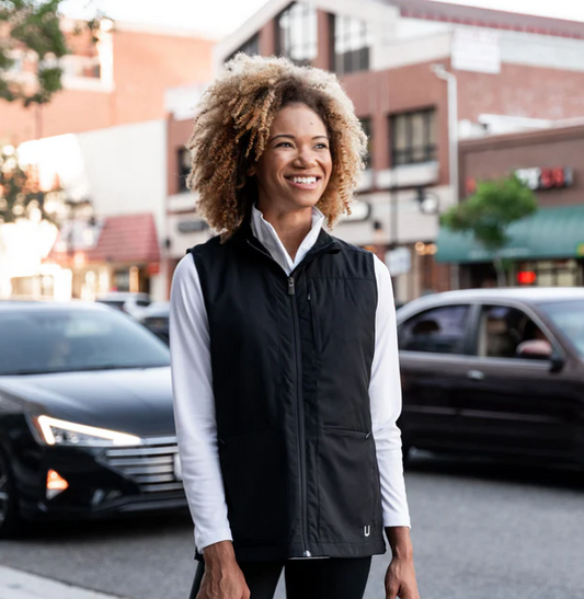 SCOTTeVEST Women's Best Travel Vest with RFID Blocking Pocket Black Carbon