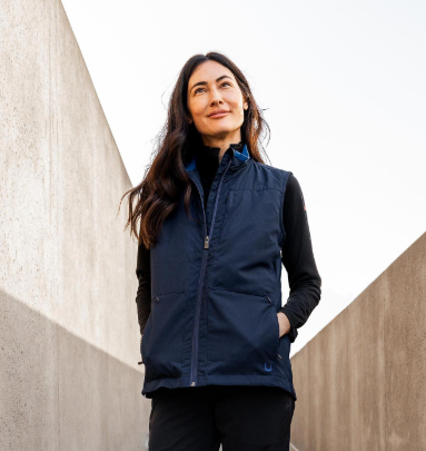SCOTTeVEST Women's Best Travel Vest with RFID Blocking Pocket Midnight Blue Splash