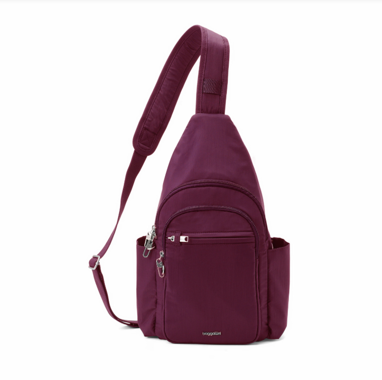 Baggallini Securtex® Classic Anti-Theft Large Daytripper Sling with RFID
