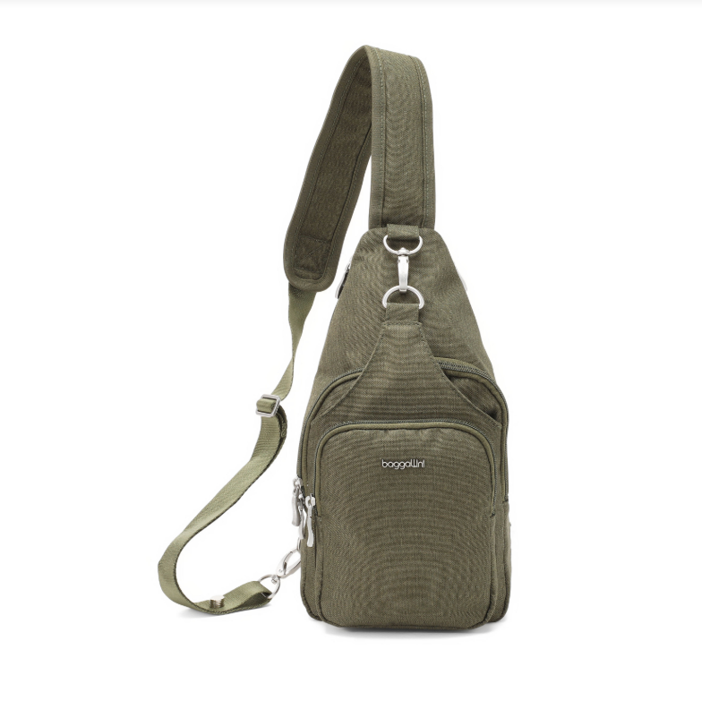 Baggallini Central Park Sling Olive Heritage