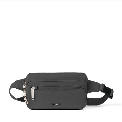 Baggallini Securtex Anti-Theft RFID Belt Bag Sling Charcoal