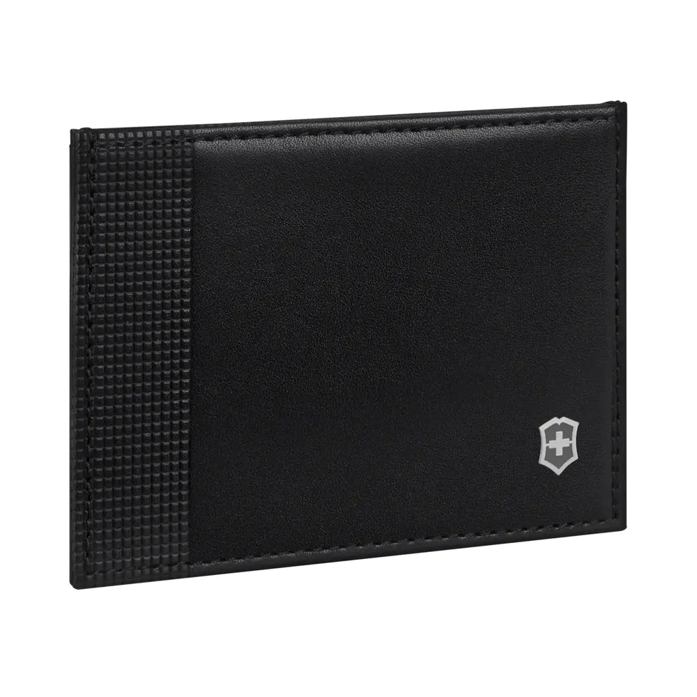 Victorinox Altius Alox Slim Leather RFID Card Case Wallet