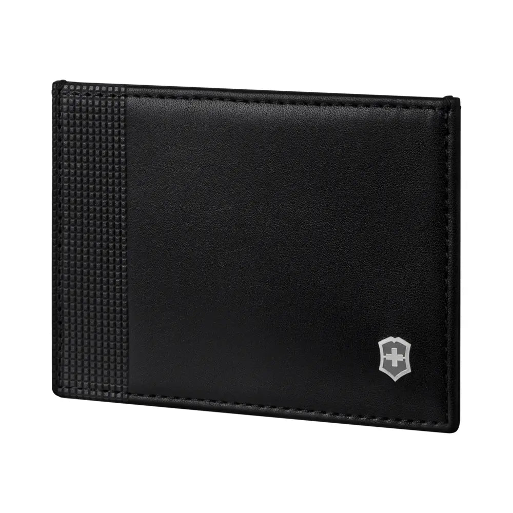 Victorinox Altius Alox Slim Leather RFID Card Case Wallet