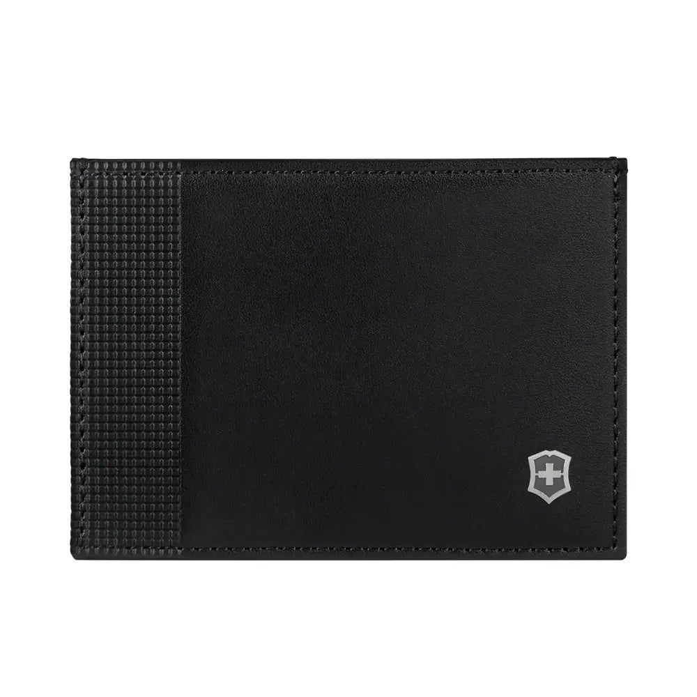 Victorinox Altius Alox Slim Leather RFID Card Case Wallet