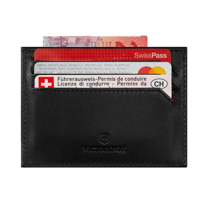 Victorinox Altius Alox Slim Leather RFID Card Case Wallet