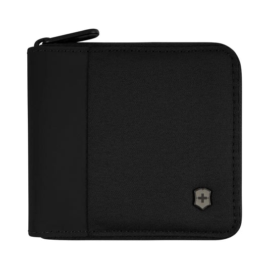 Victorinox Travel Essentials Zip Around RFID Bifold Wallet Black