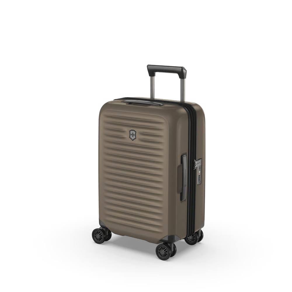 Victorinox Airox ADVANCED Frequent Flyer Hardside 21.7" Carry-On Spinner (Free Personalization) Taupe Brown