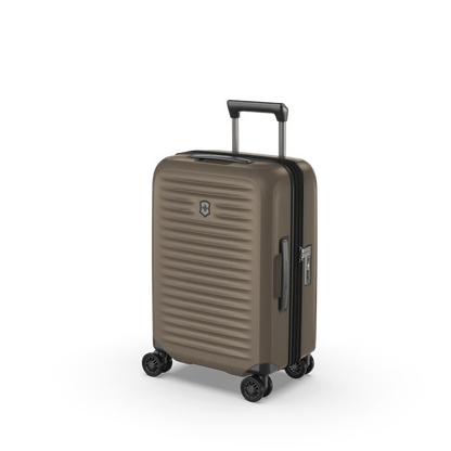 Victorinox Airox ADVANCED Frequent Flyer Hardside 21.7" Carry-On Spinner (Free Personalization) Taupe Brown