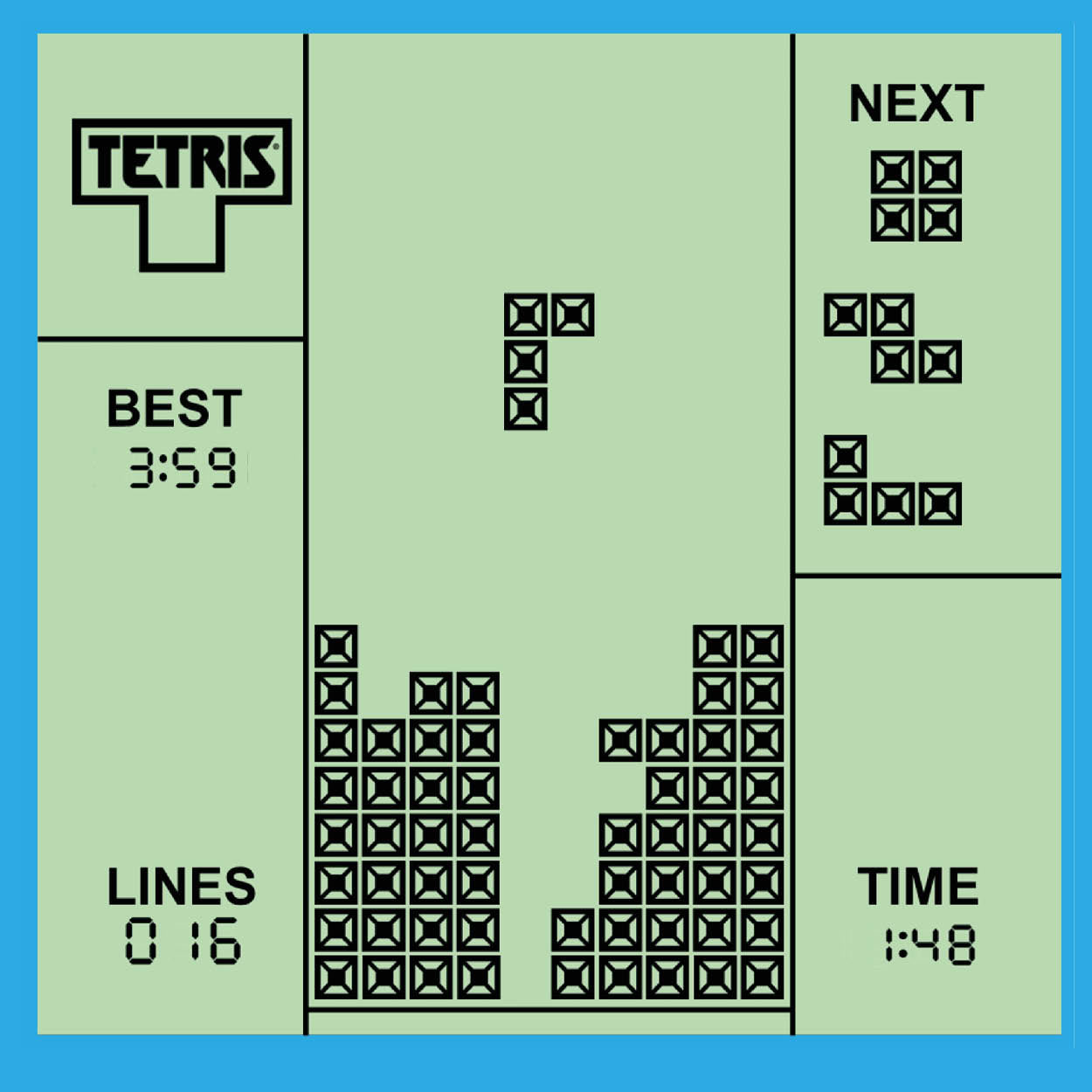 Tetris Key Ring Arcade Game