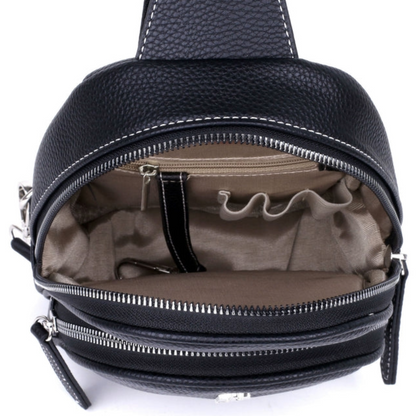 Julia Buxton Vegan Leather Chloe Crossbody Sling Bag