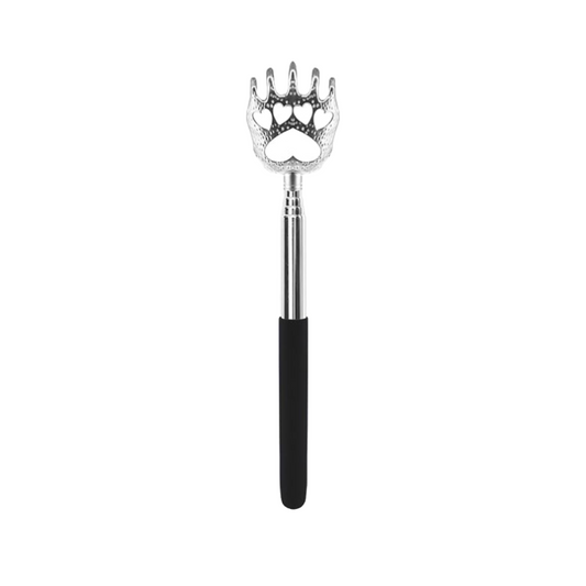 Plazuria Portable Telescopic Bear Claw Back Scratcher Black