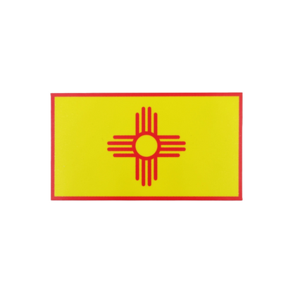 Metal the Brand - Zia Yellow Flag - Sticker Decal Zia NM Flag