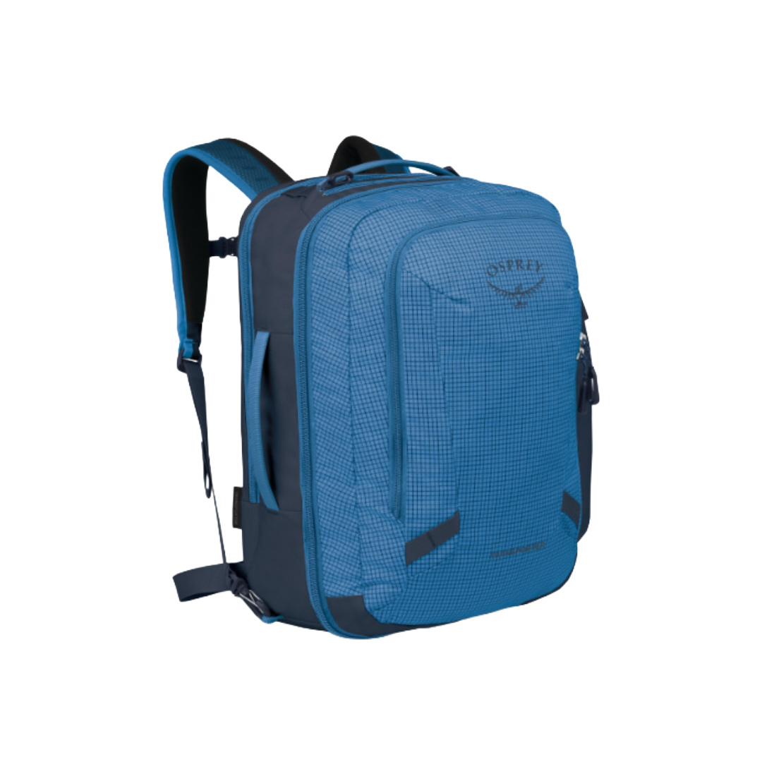 Osprey Transporter™ Travel Laptop BackPack 36L with trolley sleeve passthrough Blue Flame