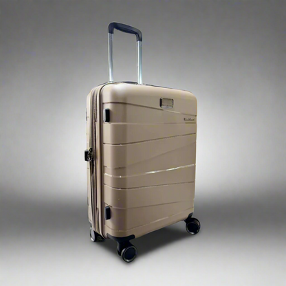 Lieber's Luggage® Legacy Expandable 21" Hardside Carry-On Spinner (Free Monogram, USA Assembled) Stealth Mocha
